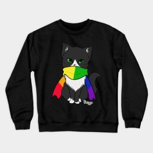 Pride Cat with Scarf Crewneck Sweatshirt